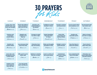 30 Day School Prayer Calendar