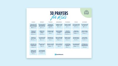 30 Prayers for Kids Calendar